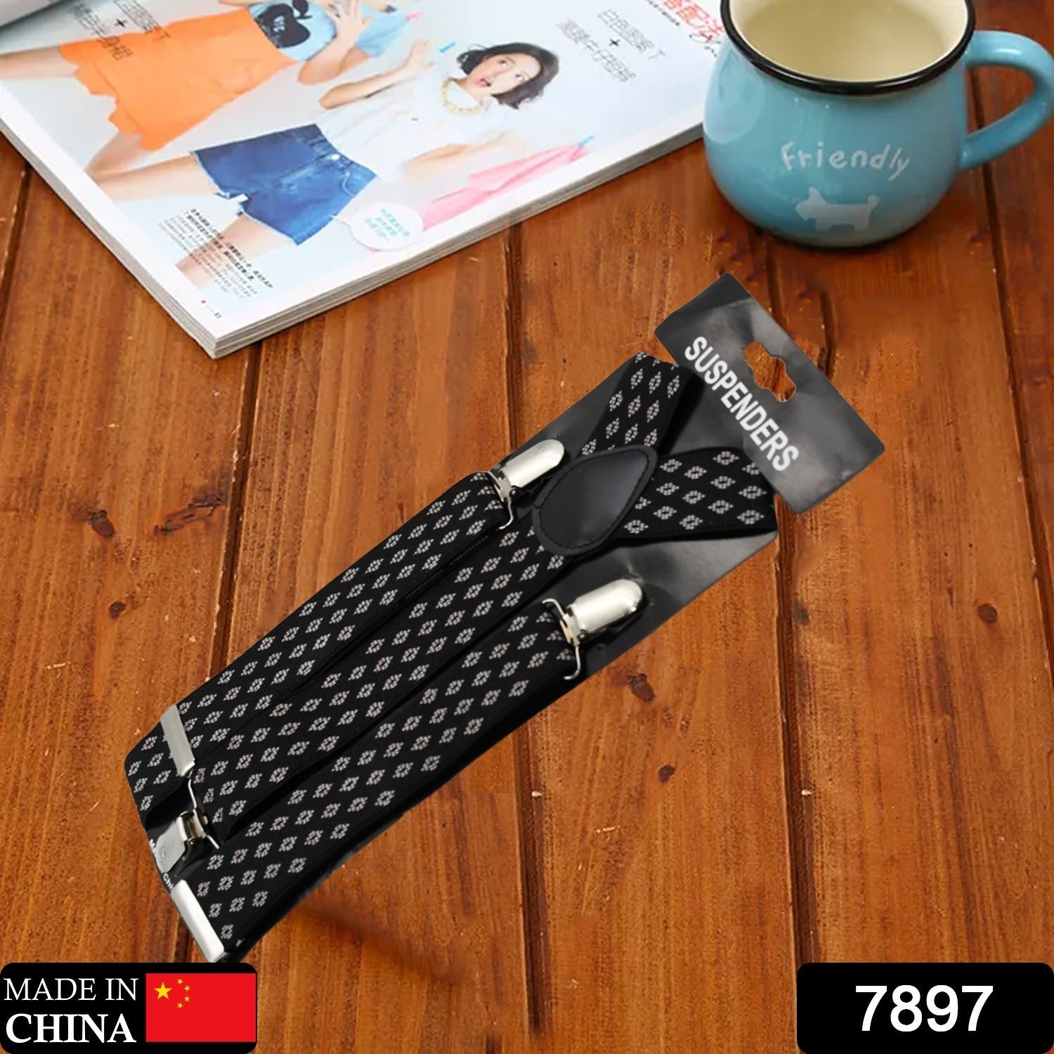 7897 Formal Suspender Men, Women, Boys, Girls Braces Suspenders Heavy Duty 3 Clips Elastic Adjustable Suspenders Elasticity Adjustable 7897 Formal Suspender Men, Women, Boys, Girls Braces Suspenders Heavy Duty 3 Clips Elastic Adjustable Suspenders Elasticity Adjustable
